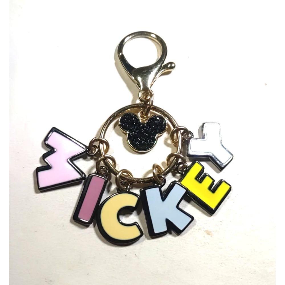 Disney Mickey Keychain Enamel Metal Purse Back Pack Clip